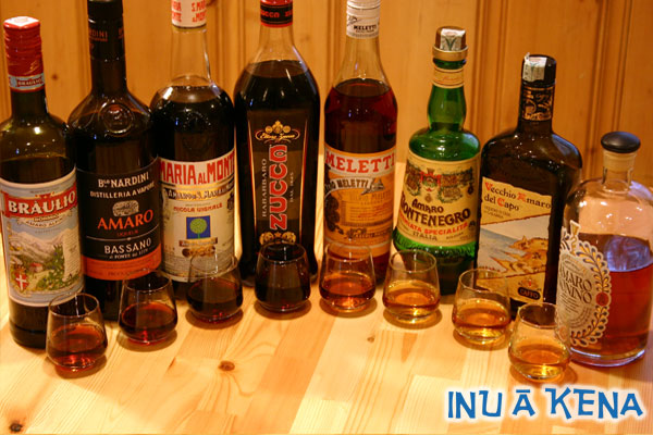 Italian Amari Bottles