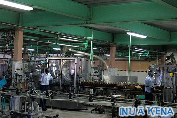 Foursquare's modern bottling line