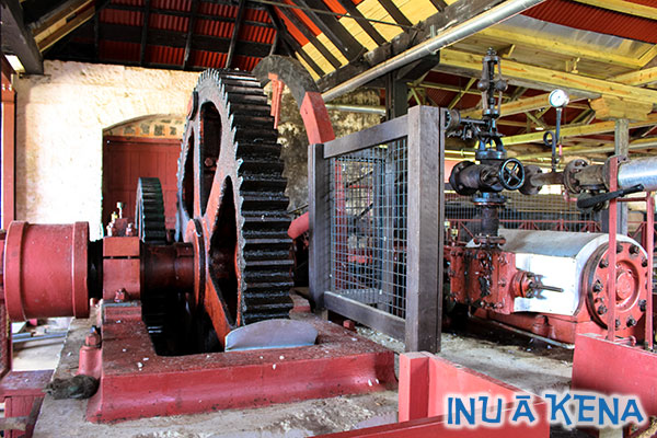 Cane crushing wheel at Saint Nicholas Abbey