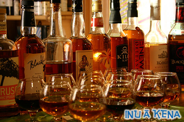 Spiced Rum in Tasting Glasses