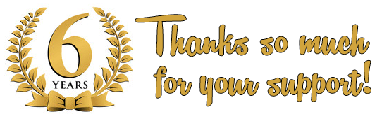 6 year anniversary badge