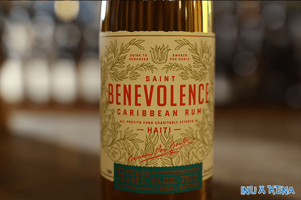 Saint Benevolence Rum front label