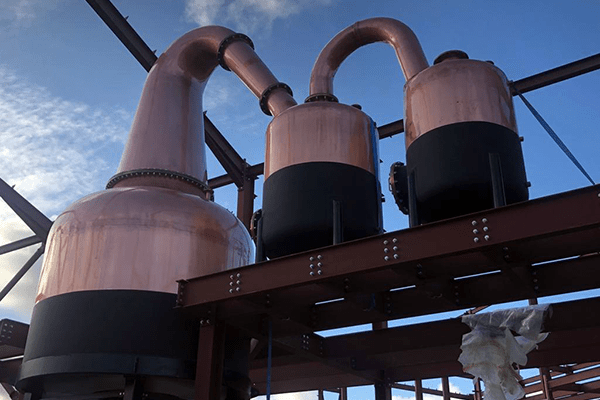 Renegade Rum pot still with twin retorts