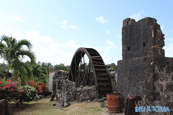 Water wheel at Westerhall Estate, Grenada, West Indies